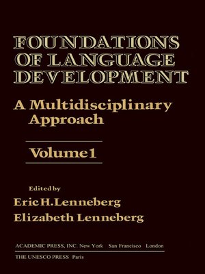 cover image of Foundations of Language Development